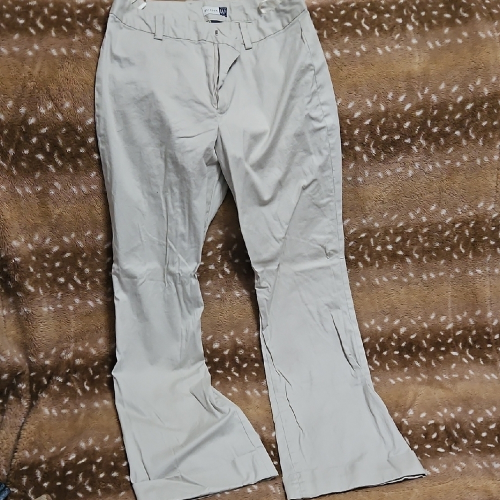 GAP Tan Flare Wide Leg Jeans